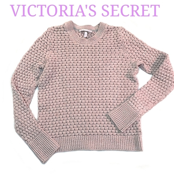 Victoria's Secret Sweater Knit Crew Neck 100% Cotton - Picture 1 of 7